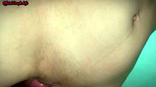 stepdaughter's tight asshole resists hard anal penetration