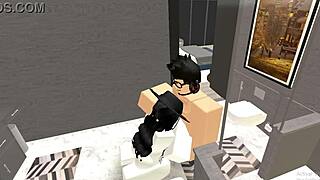 roblox condo blows with skilled handjob and deepthroat action