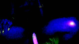 ebony teen rides dildo to an out-of-this-world squirting orgasm