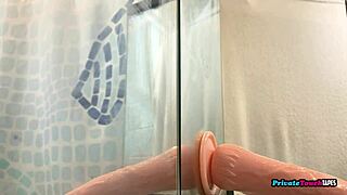 Skinny Russian Blonde Deepthroats Massive Dildo in Perverted Solo Fetish