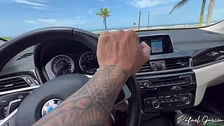 i met this sexy brazilian beach babe and fucked her raw in abandoned kiosk creampie finish