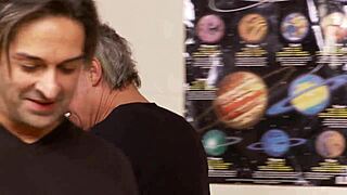 Dark Skinned Student Assfucked Double by Principal and Boss