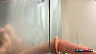 Skinny Russian Blonde Deepthroats Massive Dildo in Perverted Solo Fetish