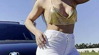 Blonde bombshell takes double penetration in wild usa ride