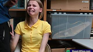 i catch skinny shoplifter and give her a firm lesson in the back