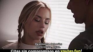 Blonde Stepdaughter Sucks Creampie Fucks Father-in-Law Spanish Subs
