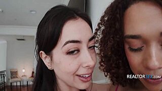 Realtor Slut's Massive Tits Bounce in Wild FFM Threesome