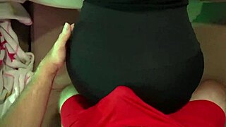Curvy Latina in Leggings Worships Ass Before Doggystyle Fuck