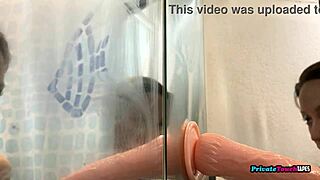 Skinny Russian Blonde Deepthroats Massive Dildo in Perverted Solo Fetish