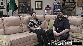 Freshman Mara Luv Hits Mandatory Hitachi Orgasm Backstage!