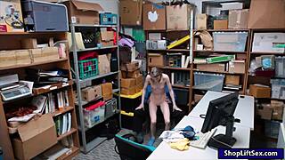 i catch skinny shoplifter and give her a firm lesson in the back