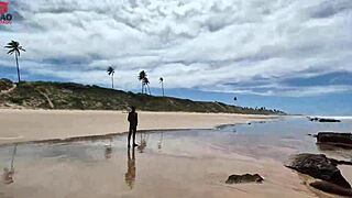 nudist beach orgy erupts with lunna geek's tight pussy double vaginal by joao pitbull