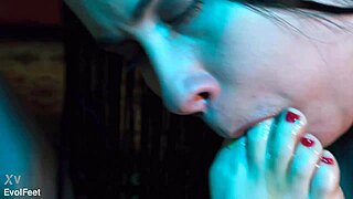 Goddess Feet Dripping Honey Licked By Bisexual Brunette And Redhead Slaves