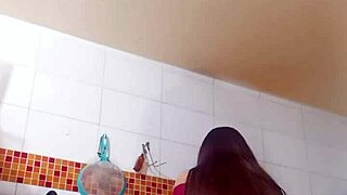 whoa tia puta colombiana's huge cameltoe pussy throbs in leggings for stepson