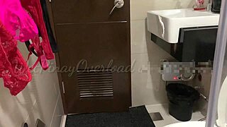 Roommate's Wild Dream! Creampie Fuck in My Bathroom While Wet Scandal!