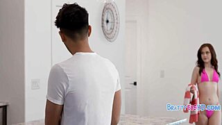 blowing her allowance on bikini to seduce stepbro's monster cock pov fuck