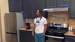 WOW BIG BOOTY STEPMOM BENDS OVER FOR STEPSON'S MONSTER COCK CREAMPIE IN KITCHEN ON NEW YEAR'S!!