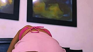 shy petite latina teen sneaks in brother's friend's room for secret fuck while family's away