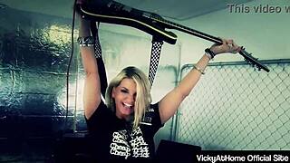 whoa vicky vette's massive tits squeeze bfs cock to face blast 💦