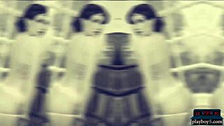 Busty latina brunette milf strips lingerie to show big tits and ass