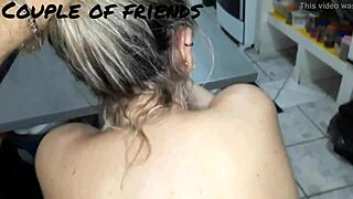 Fucking Horny Wife Hidden In Kitchen Riding Cock To Cumshot!