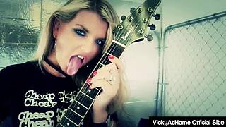 whoa vicky vette's massive tits squeeze bfs cock to face blast 💦