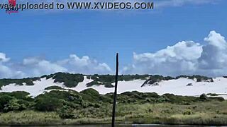 nudist beach orgy erupts with lunna geek's tight pussy double vaginal by joao pitbull