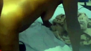 juicy ebony bbw brunette spreads hairy pussy for homemade anal licking and cum