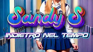 Teen cosplay schoolgirl parody blows in erotic fantasy costume music trailer