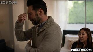 Nicole doshi sneaks a ride on boyfriend's brother's monster cock