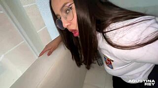 Curvy colombian big ass latina begs for hard assfucking after school