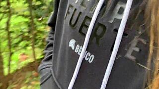 a strange big ass babe agrees to street sex for cash bent over doggystyle cowgirl