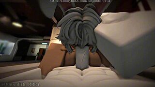 snow bunny's intimate tattooed blowjob cum session teases more~