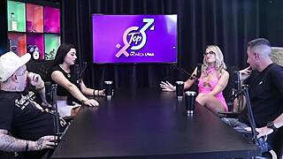 monica lima drops to her knees on bruna carlos right in front of the cuckold husband... matheus caetano says it felt amazing watching his wife cheat with monica lima full scene