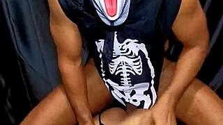 headed to that halloween costume party and brought home the monster with the biggest package