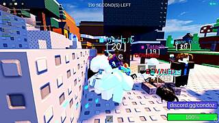 Silly furry gets playful in roblox condo fun