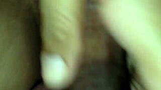 Friend's massage slides into tight shaved pussy creampie fuck