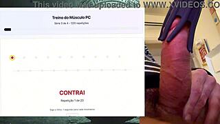 colombian italian muscular bodybuilder's fat 19cm monster cock endures long workout without cumming