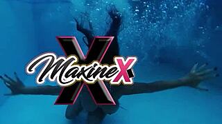 maxine x double penetrated by huge cocks in lingerie