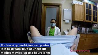 Whoa, Lainey's Gyno Exam Exposes Small Tits and Spread Pussy Like Dentist Horror!