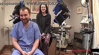 Whoa, Lainey's Gyno Exam Exposes Small Tits and Spread Pussy Like Dentist Horror!