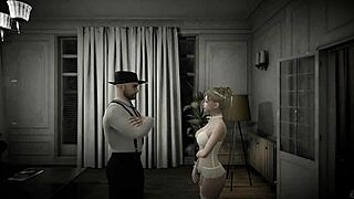 let's dive into angels awakening part 3 with this blonde lingerie tease voyeur style