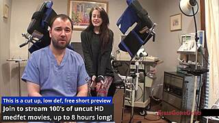 Whoa, Lainey's Gyno Exam Exposes Small Tits and Spread Pussy Like Dentist Horror!