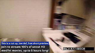 i became nurse blaire celeste's patient but her mouth got blasted with huge cum load deepthroat gagging