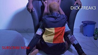 Eager quickie bedroom fuck on red sheer with juicy wet pussy monster cock deepthroat