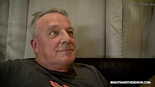 horny old handyman gropes skinny young girl's feet then fingers her tight pussy