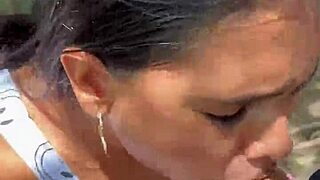 Torbe Catches Intense Outdoor Blowjob Latina Slut