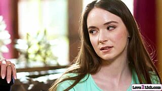 stepdaughter tempts stepmom into steamy lesbian pussy play