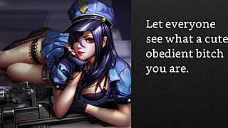 faygrey turns caitlyn's trophy into obedient pet with femdom control