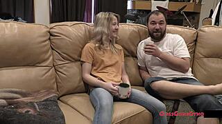 stacy shepard's shaved pussy spreads wide in first gyno exam